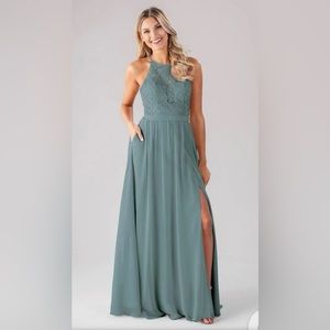 Kennedy Blue Halter Bridesmaids dress